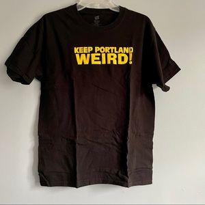 Keep Portland Weird black short sleeve tee M